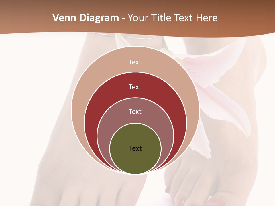 Legs Barefoot Roses PowerPoint Template