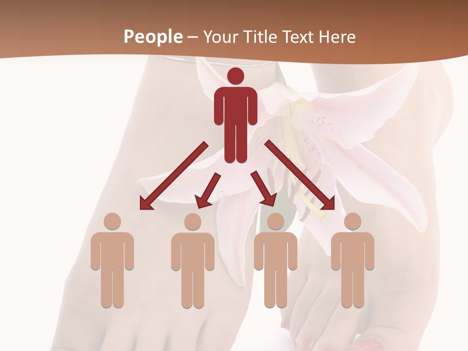 Legs Barefoot Roses PowerPoint Template