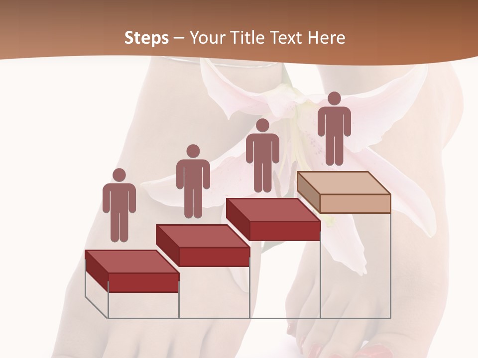 Legs Barefoot Roses PowerPoint Template