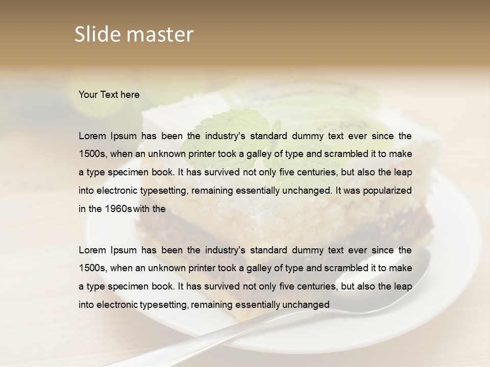 Sandwich Amazingly Cake PowerPoint Template