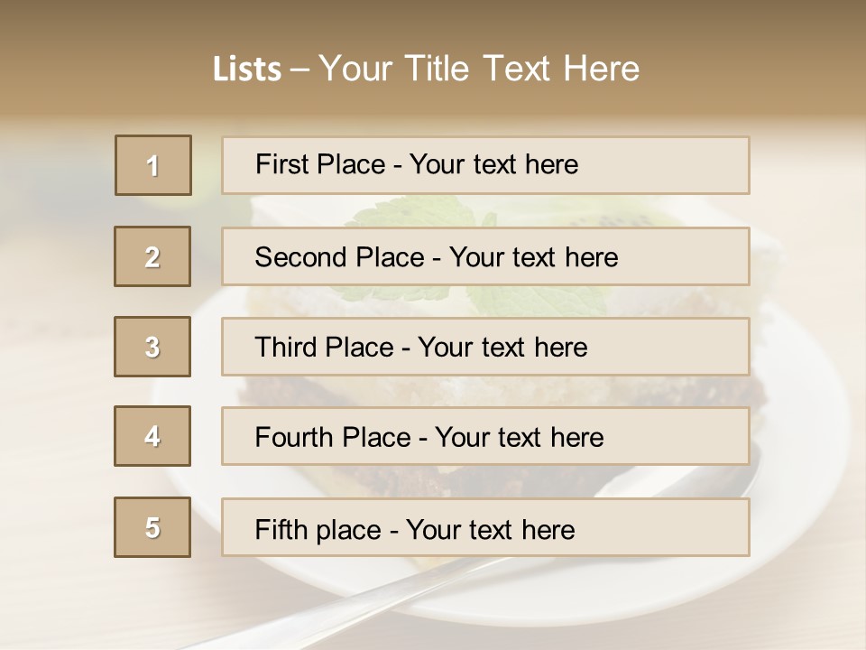 Sandwich Amazingly Cake PowerPoint Template