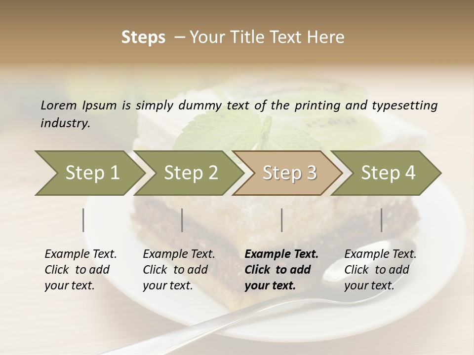 Sandwich Amazingly Cake PowerPoint Template