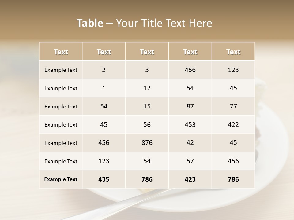 Sandwich Amazingly Cake PowerPoint Template