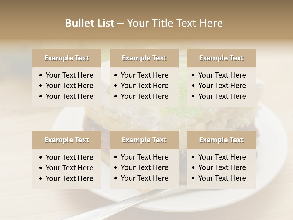 Sandwich Amazingly Cake PowerPoint Template