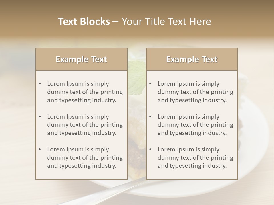 Sandwich Amazingly Cake PowerPoint Template