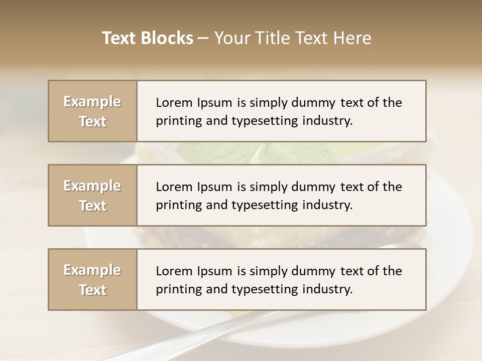 Sandwich Amazingly Cake PowerPoint Template