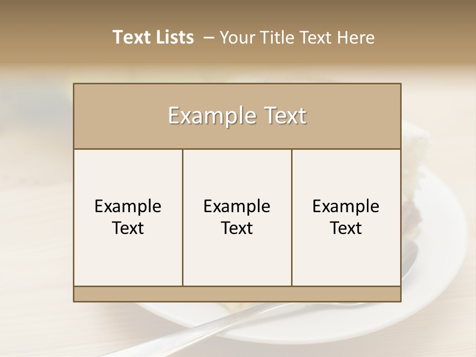 Sandwich Amazingly Cake PowerPoint Template