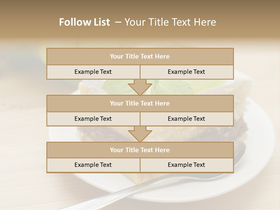 Sandwich Amazingly Cake PowerPoint Template