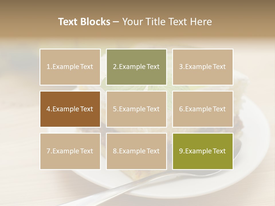 Sandwich Amazingly Cake PowerPoint Template
