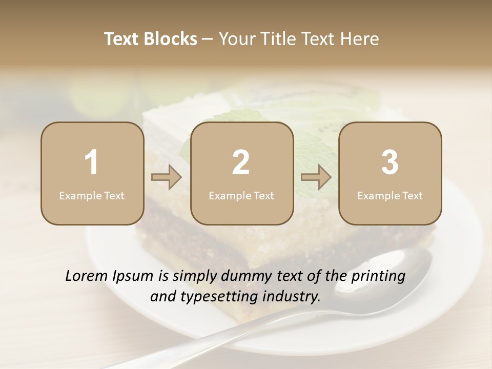 Sandwich Amazingly Cake PowerPoint Template