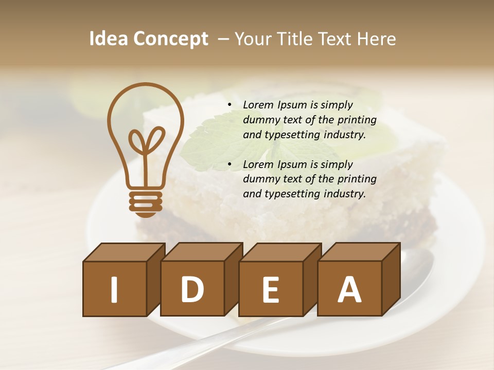 Sandwich Amazingly Cake PowerPoint Template