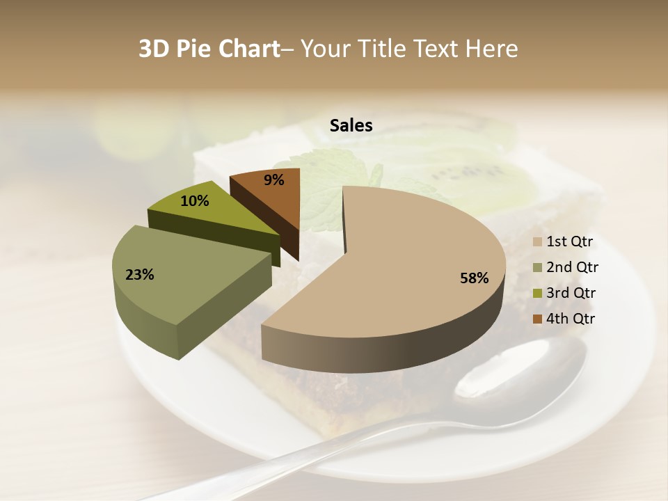 Sandwich Amazingly Cake PowerPoint Template