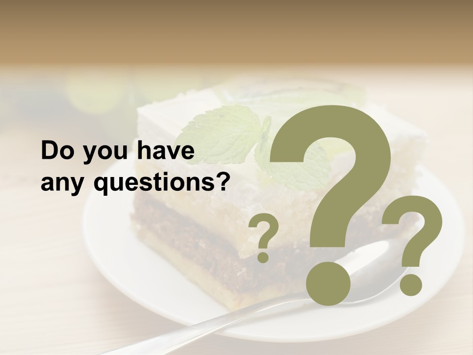 Sandwich Amazingly Cake PowerPoint Template