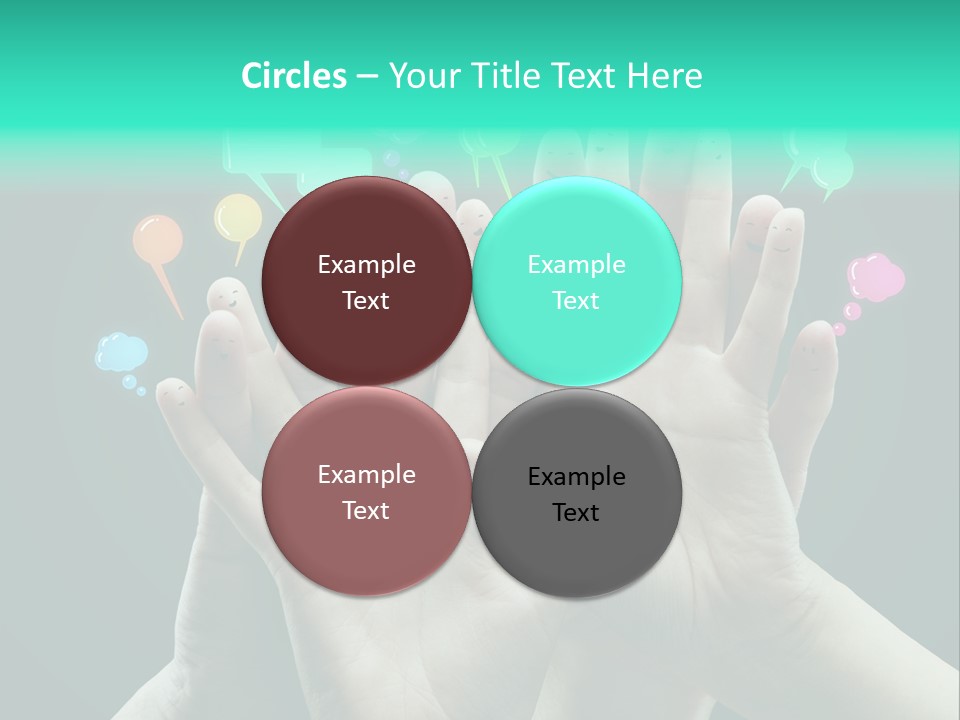 Partnership Variegated Sign PowerPoint Template