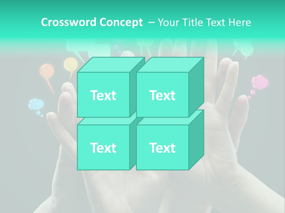 Partnership Variegated Sign PowerPoint Template