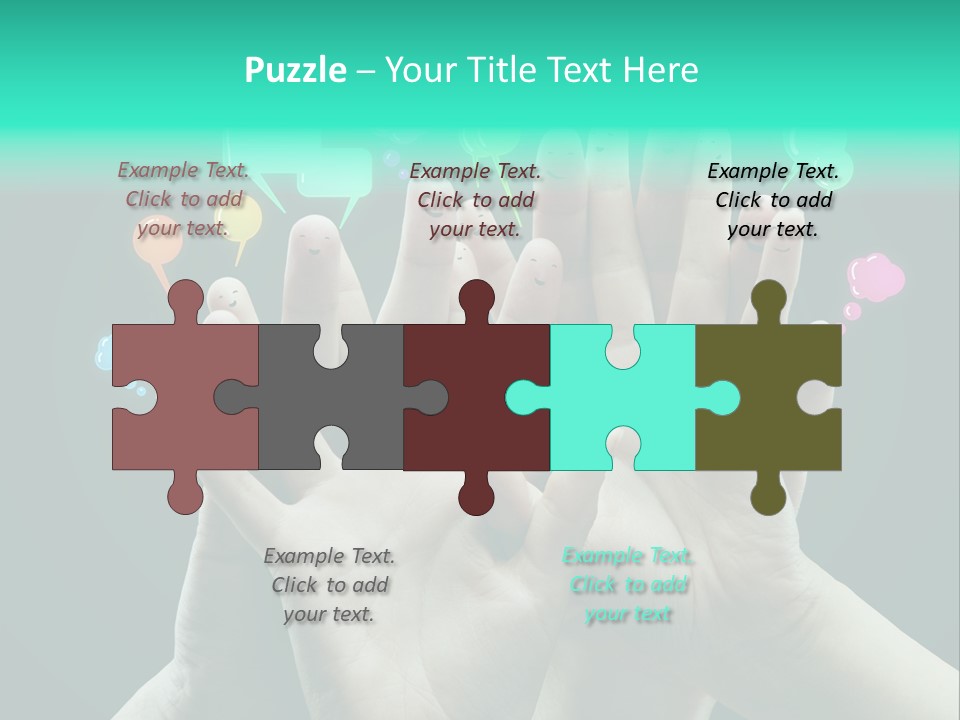 Partnership Variegated Sign PowerPoint Template