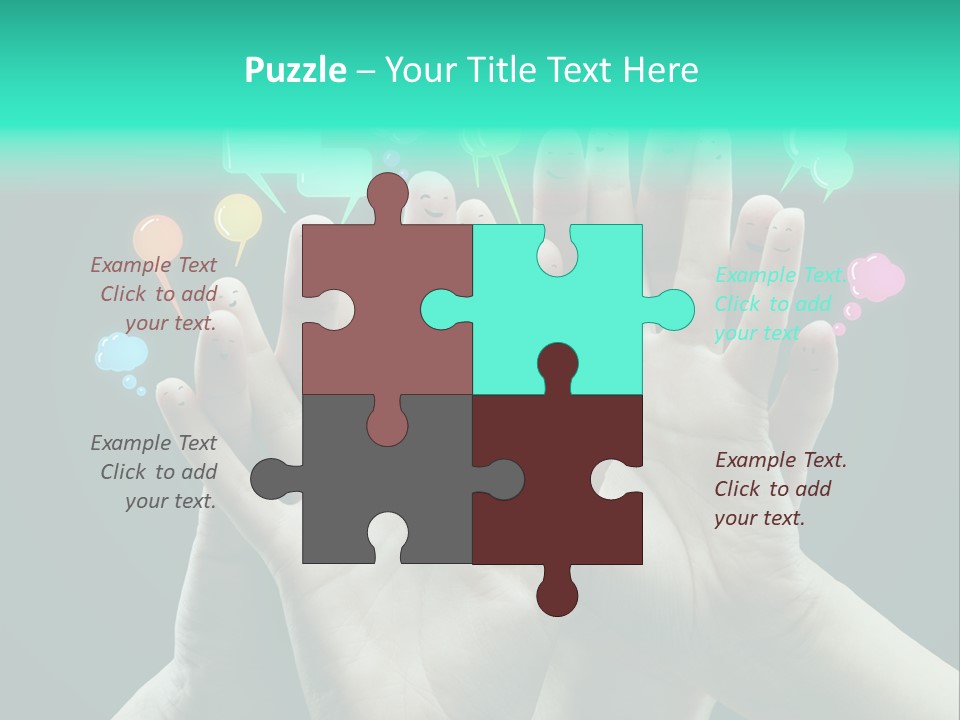 Partnership Variegated Sign PowerPoint Template