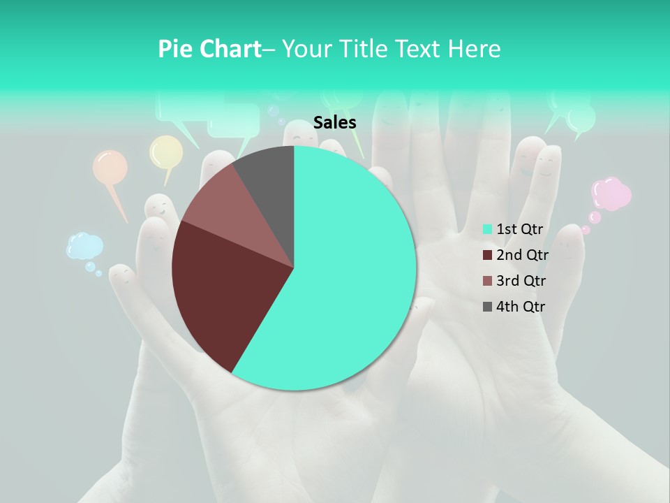 Partnership Variegated Sign PowerPoint Template