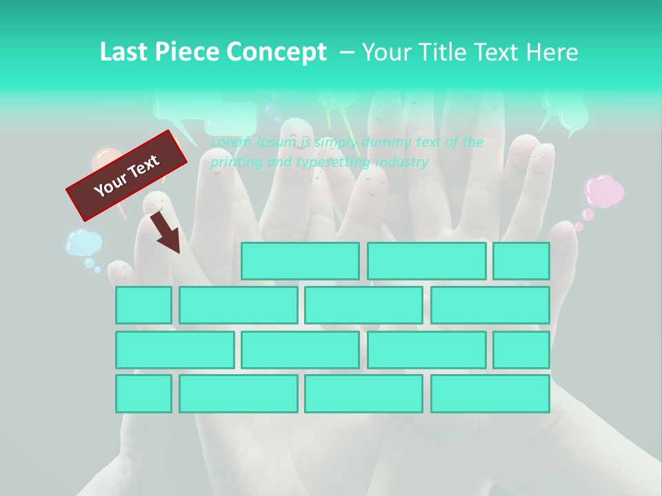 Partnership Variegated Sign PowerPoint Template