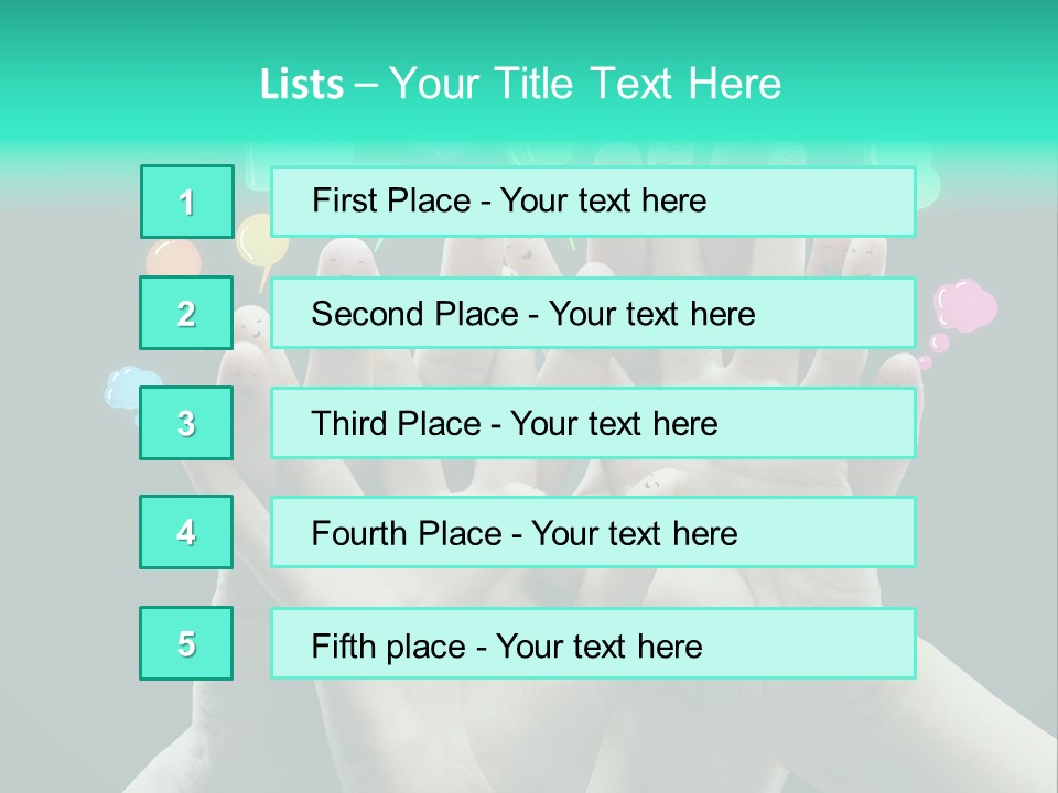 Partnership Variegated Sign PowerPoint Template