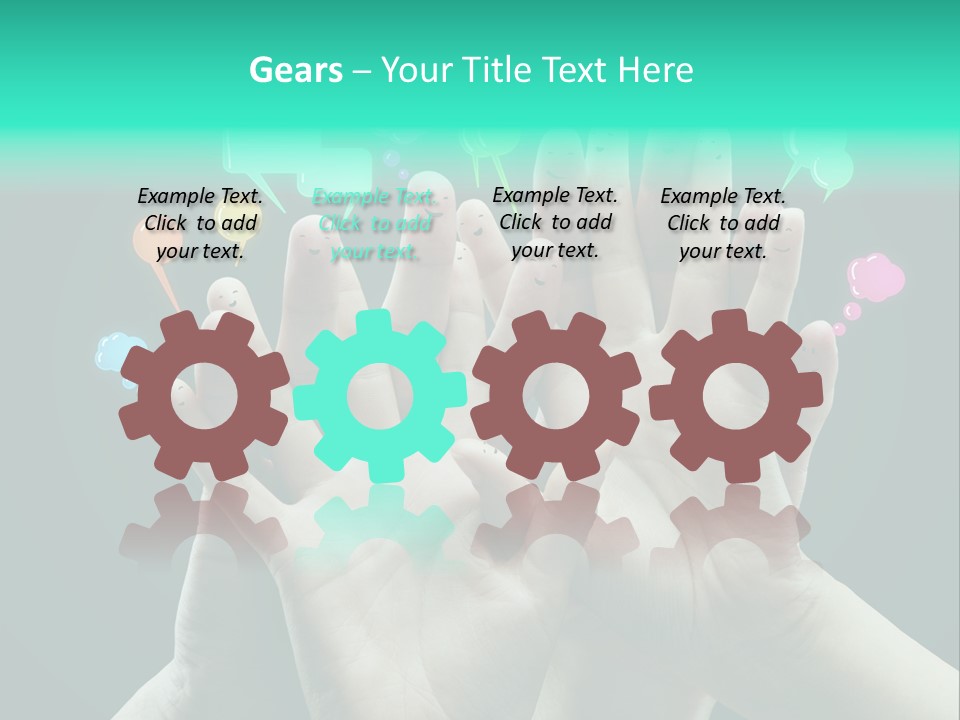 Partnership Variegated Sign PowerPoint Template