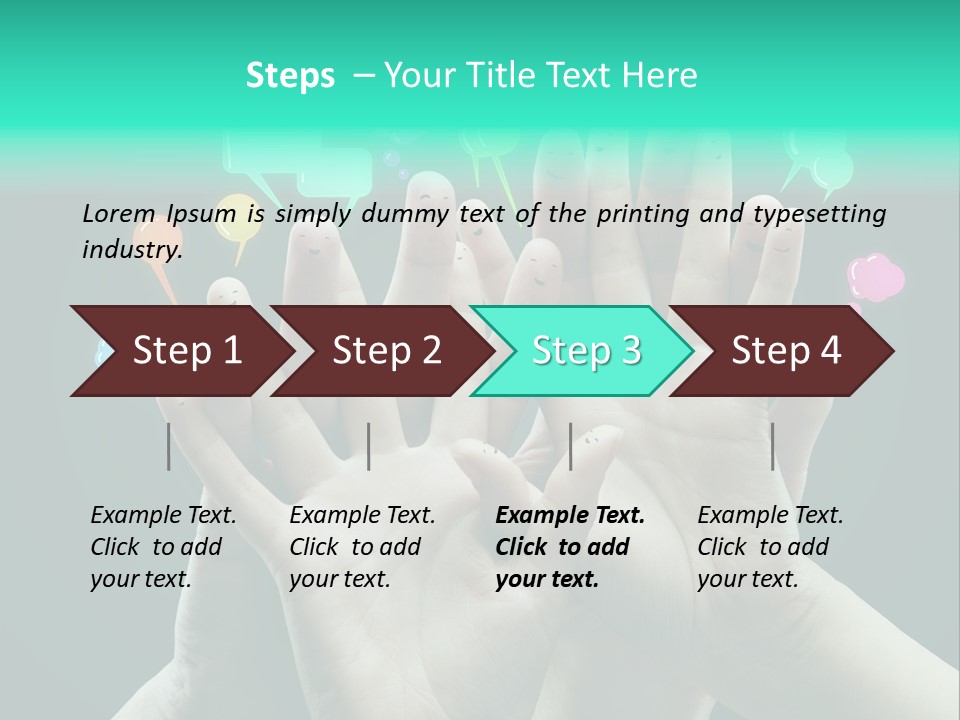 Partnership Variegated Sign PowerPoint Template