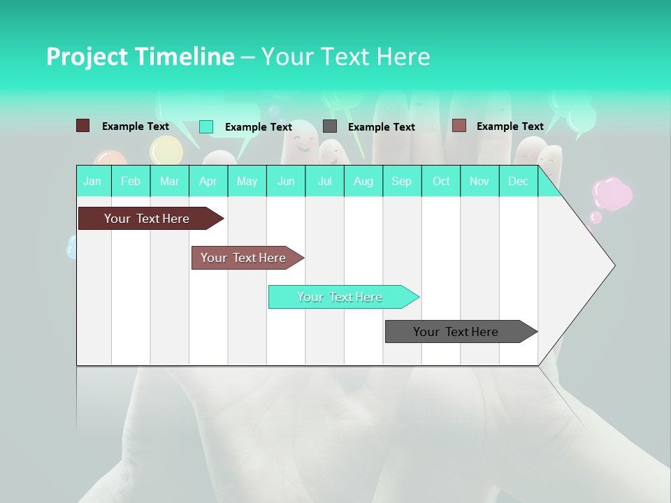 Partnership Variegated Sign PowerPoint Template