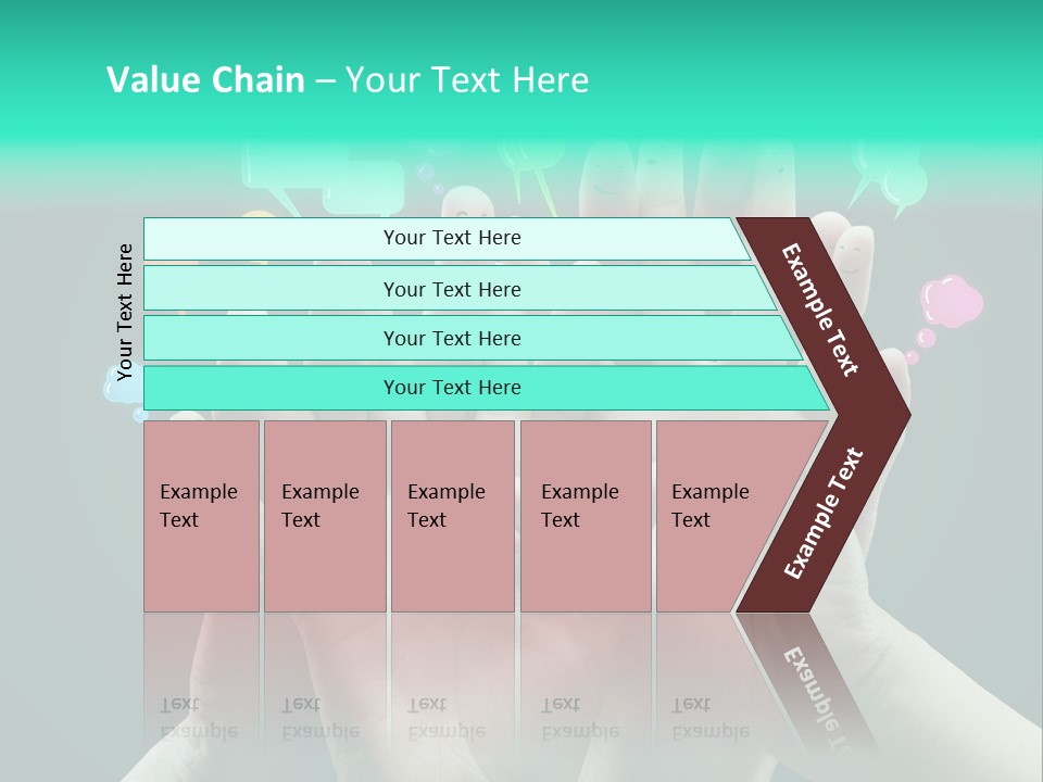Partnership Variegated Sign PowerPoint Template