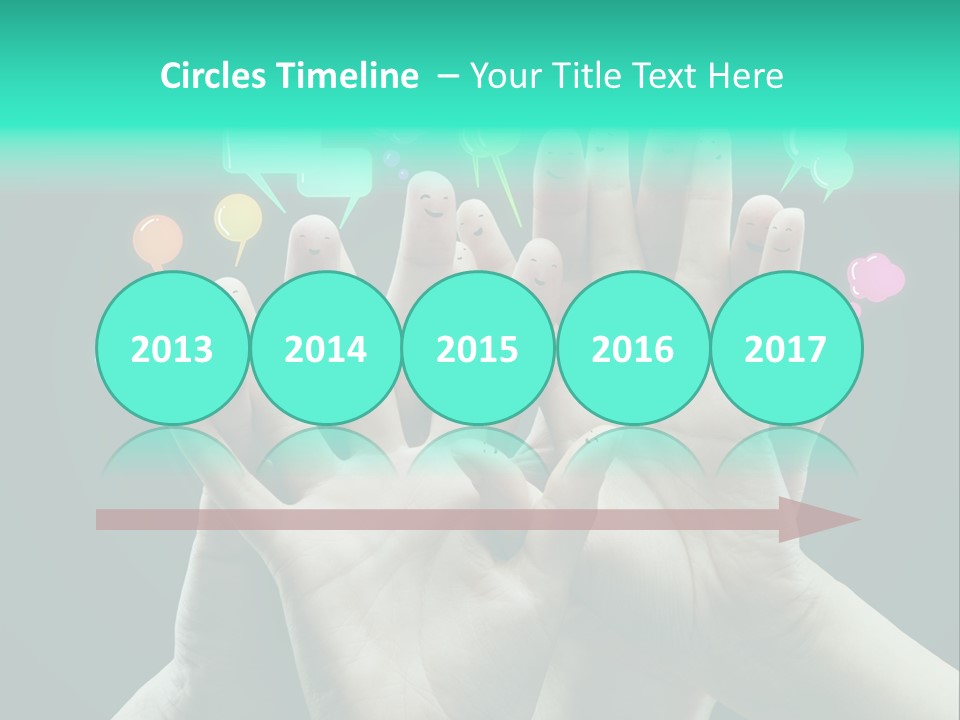 Partnership Variegated Sign PowerPoint Template