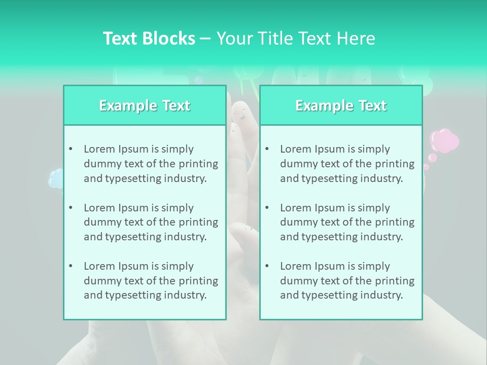 Partnership Variegated Sign PowerPoint Template
