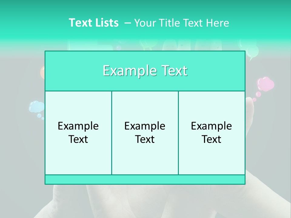 Partnership Variegated Sign PowerPoint Template