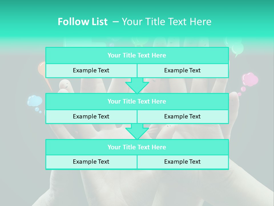 Partnership Variegated Sign PowerPoint Template