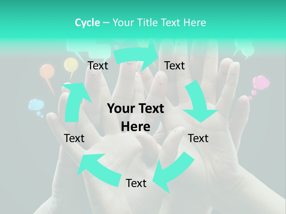 Partnership Variegated Sign PowerPoint Template