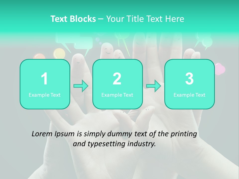 Partnership Variegated Sign PowerPoint Template