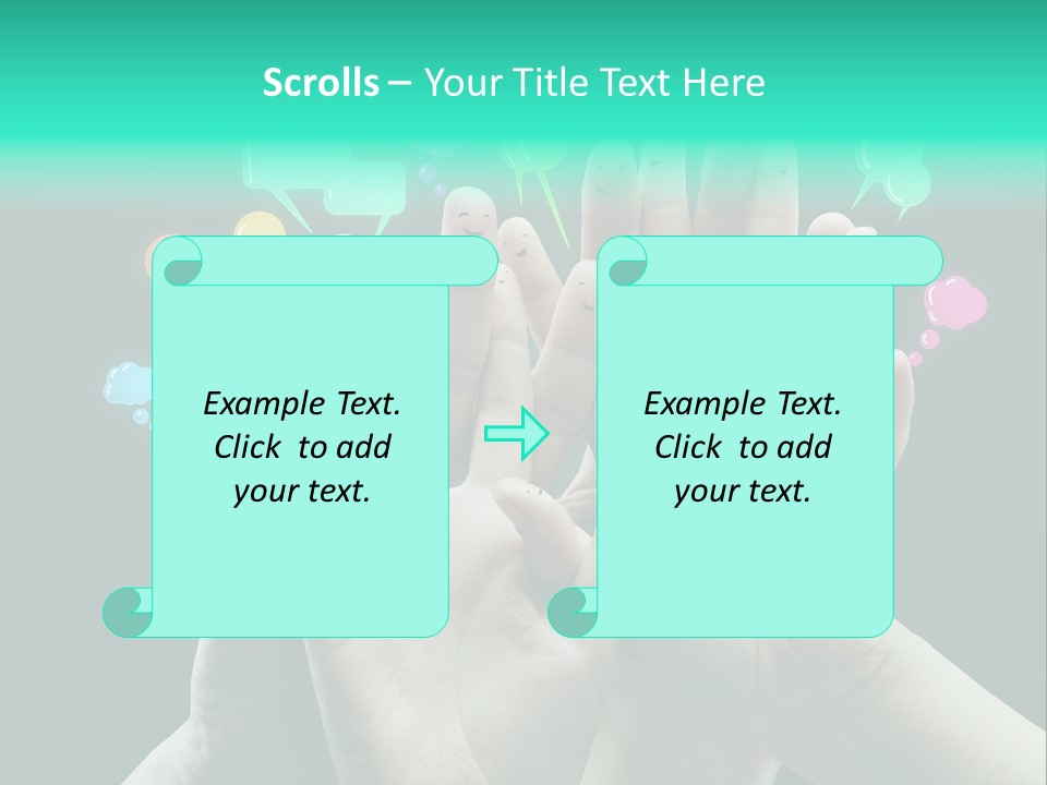 Partnership Variegated Sign PowerPoint Template