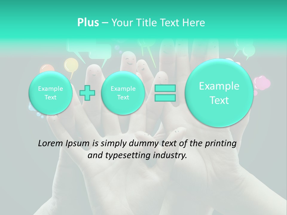 Partnership Variegated Sign PowerPoint Template