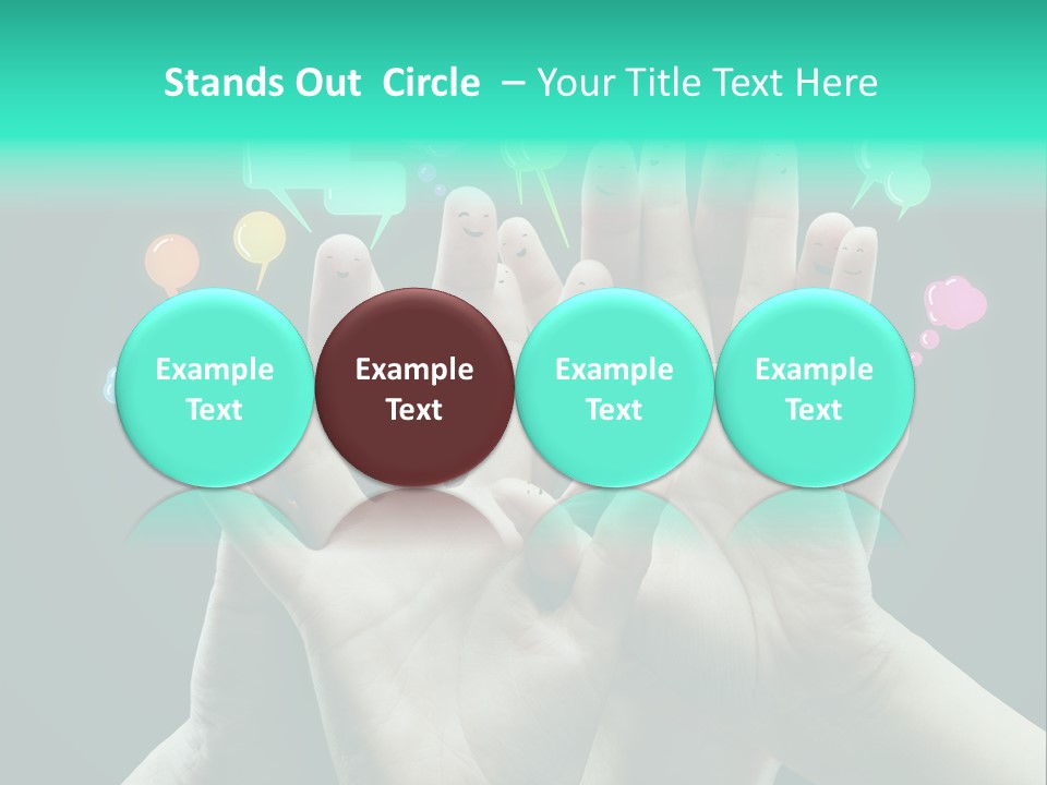 Partnership Variegated Sign PowerPoint Template