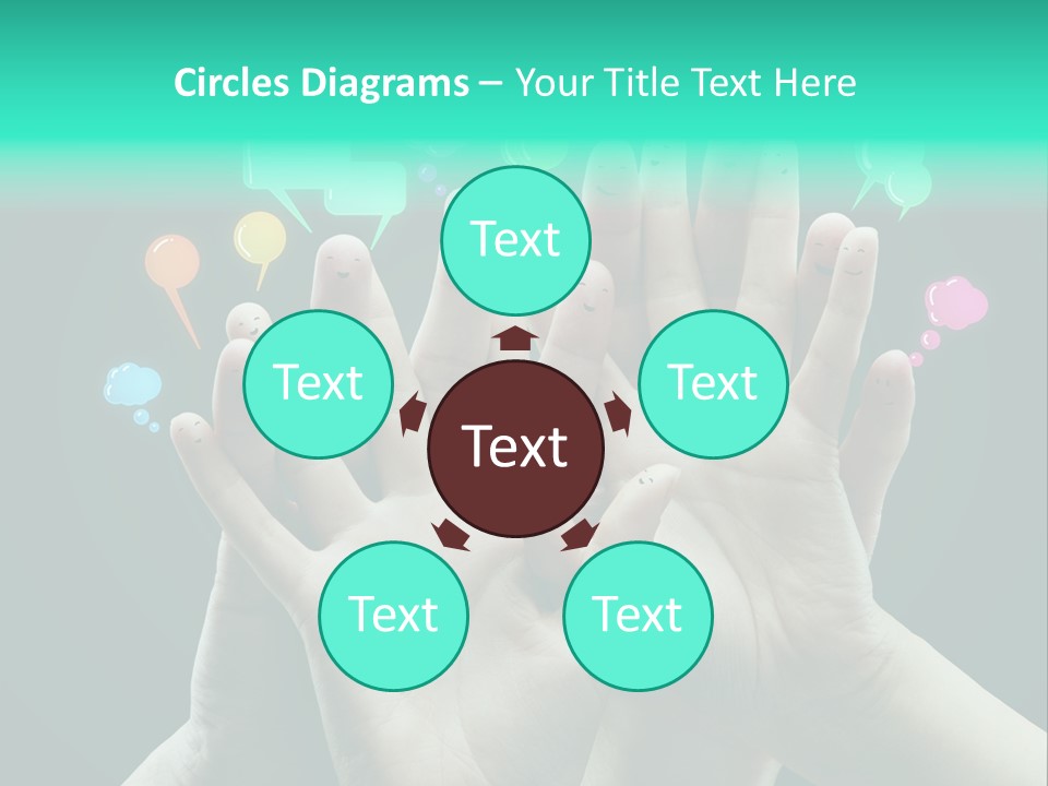 Partnership Variegated Sign PowerPoint Template