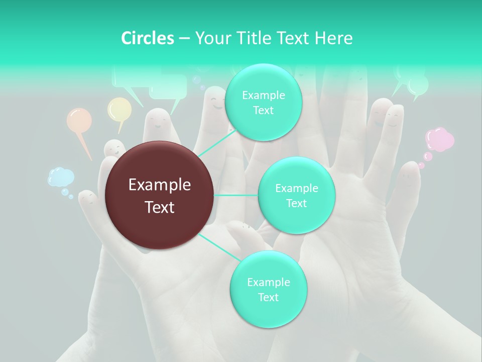 Partnership Variegated Sign PowerPoint Template