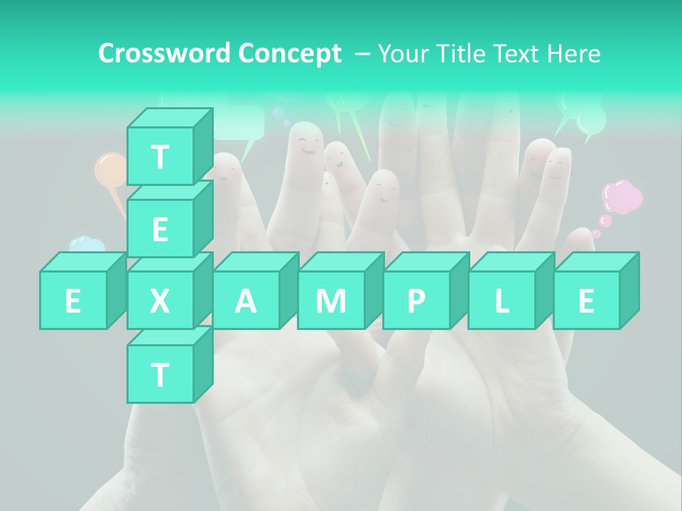 Partnership Variegated Sign PowerPoint Template