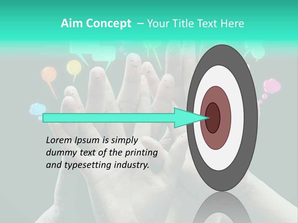 Partnership Variegated Sign PowerPoint Template