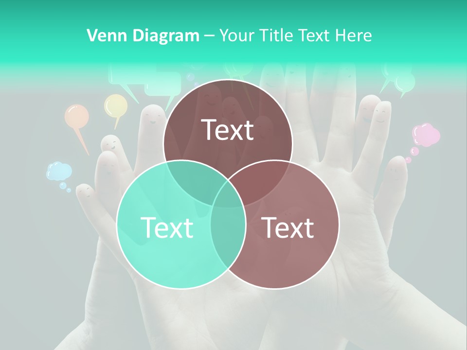 Partnership Variegated Sign PowerPoint Template