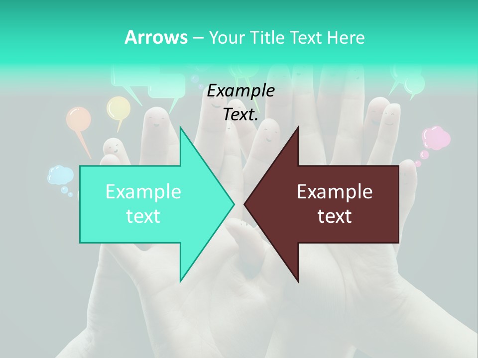 Partnership Variegated Sign PowerPoint Template