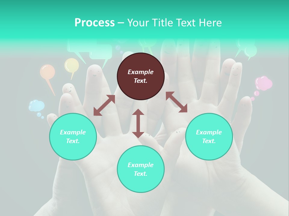 Partnership Variegated Sign PowerPoint Template