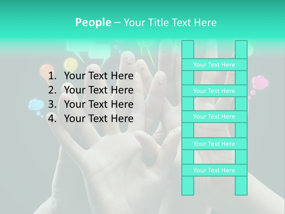 Partnership Variegated Sign PowerPoint Template