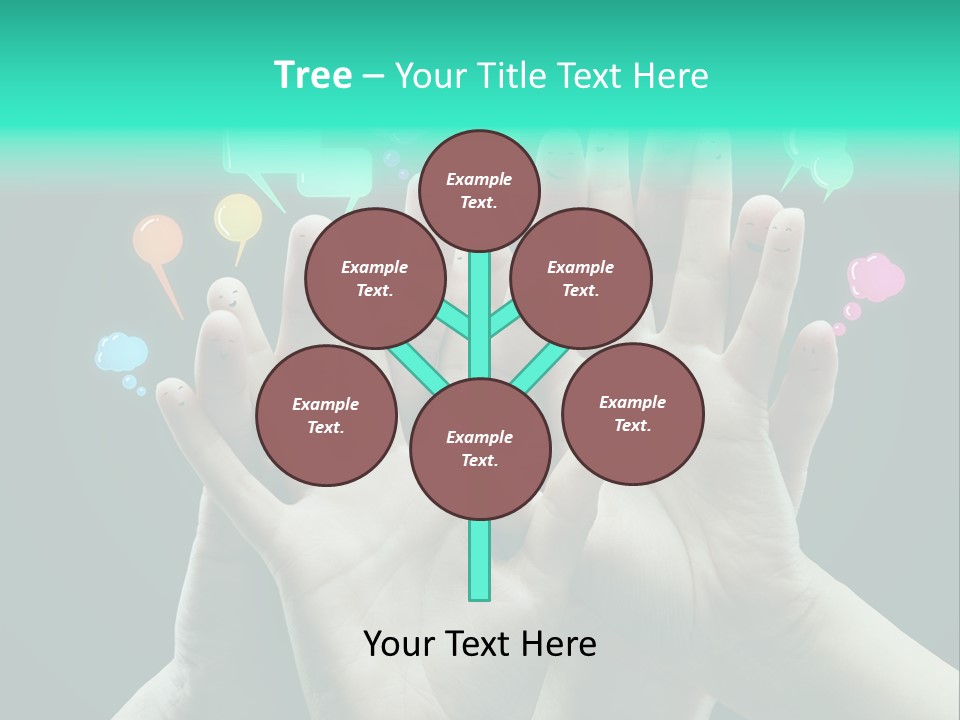 Partnership Variegated Sign PowerPoint Template