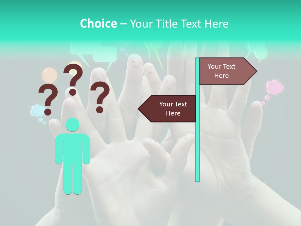 Partnership Variegated Sign PowerPoint Template