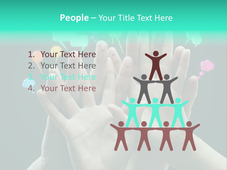 Partnership Variegated Sign PowerPoint Template