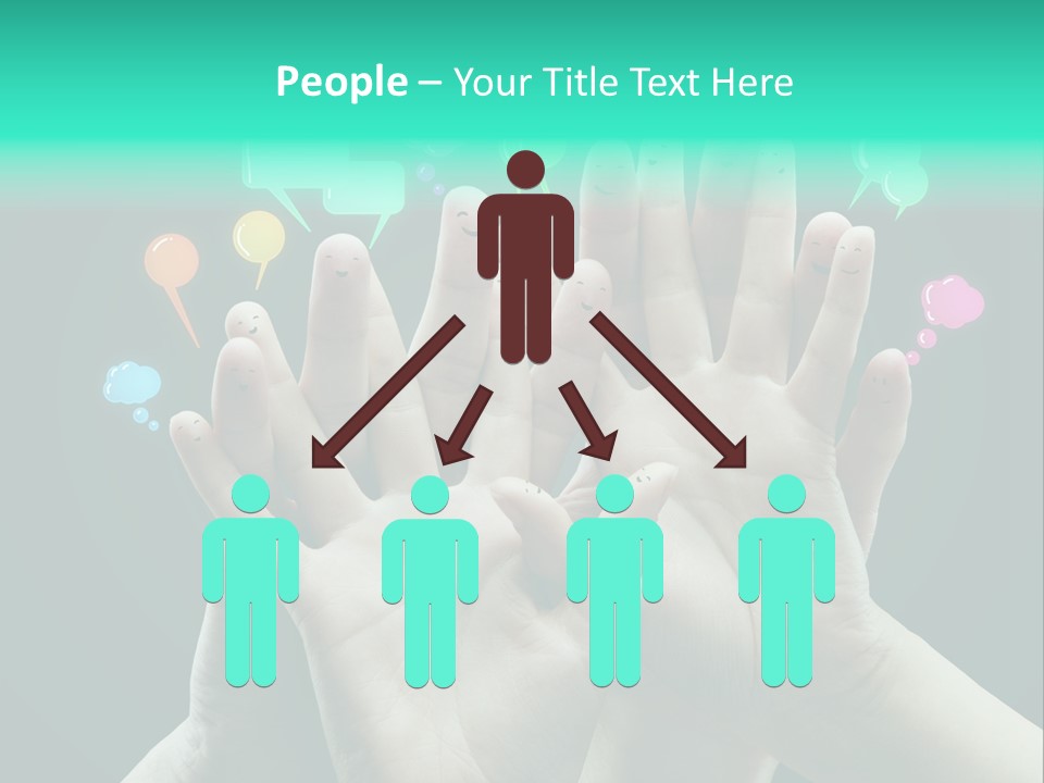 Partnership Variegated Sign PowerPoint Template