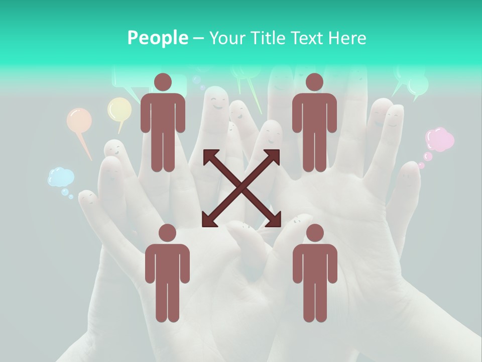 Partnership Variegated Sign PowerPoint Template